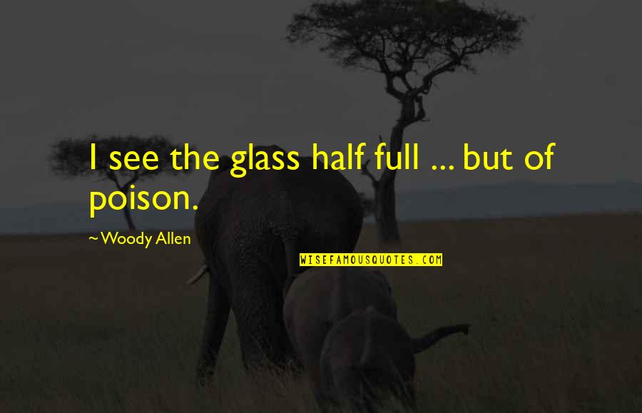 Half Full Glass Quotes By Woody Allen: I see the glass half full ... but