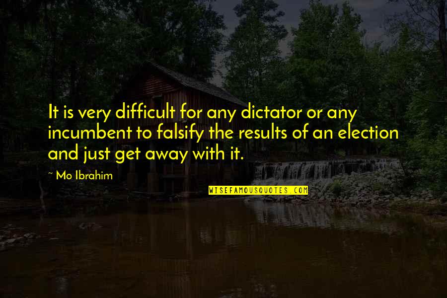 Halina Mlynkova Quotes By Mo Ibrahim: It is very difficult for any dictator or Halina Mlynkova Quotes By Mo Ibrahim: It is very difficult for any dictator or