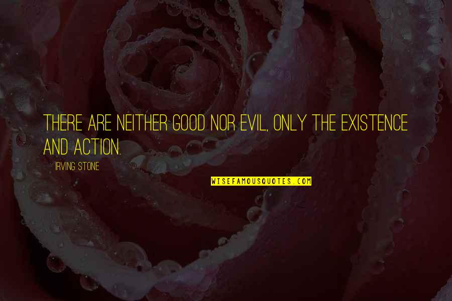 Hallissey And Partners Quotes By Irving Stone: There are neither good nor evil, only the
