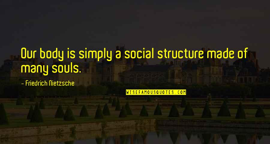 Hallmark Greeting Cards Quotes By Friedrich Nietzsche: Our body is simply a social structure made