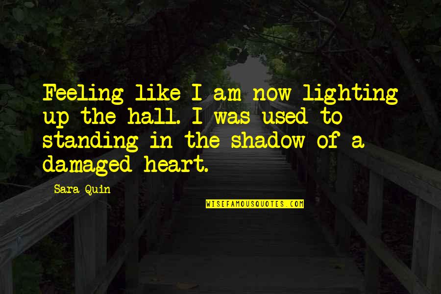 Halomancy Quotes By Sara Quin: Feeling like I am now lighting up the