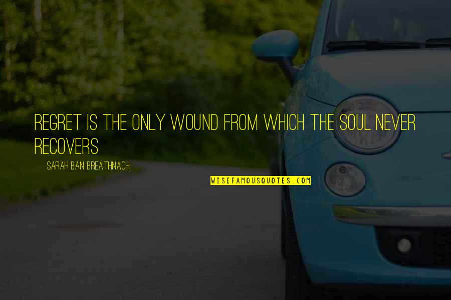 Hamburguesa De Pollo Quotes By Sarah Ban Breathnach: Regret is the only wound from which the