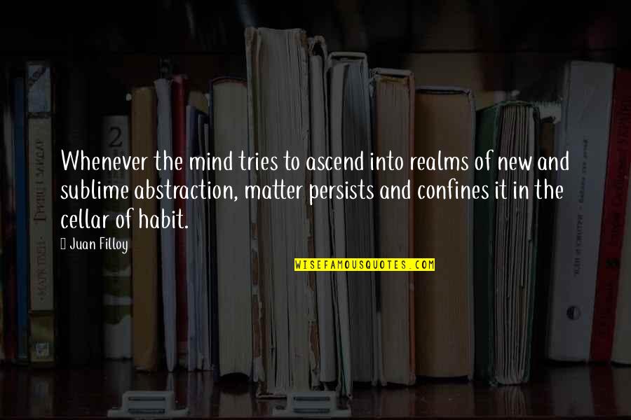 Hammertime Construction Quotes By Juan Filloy: Whenever the mind tries to ascend into realms Hammertime Construction Quotes By Juan Filloy: Whenever the mind tries to ascend into realms