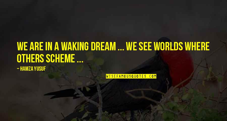 Hamza Yusuf Quotes By Hamza Yusuf: We are in a waking dream ... We