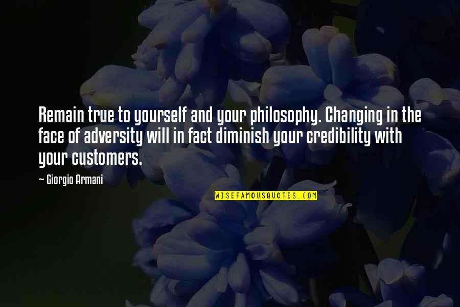 Han Fei Tzu Quotes By Giorgio Armani: Remain true to yourself and your philosophy. Changing Han Fei Tzu Quotes By Giorgio Armani: Remain true to yourself and your philosophy. Changing