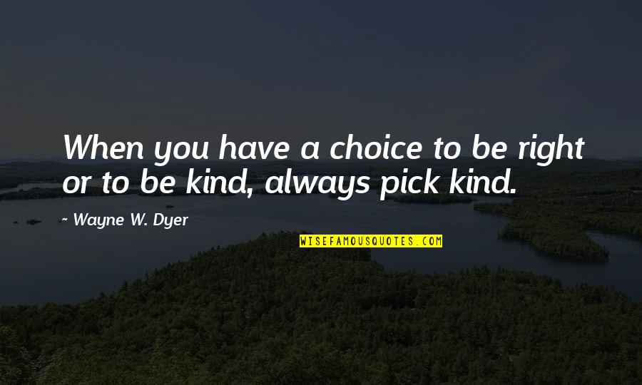 Hanakawa Japanese Quotes By Wayne W. Dyer: When you have a choice to be right
