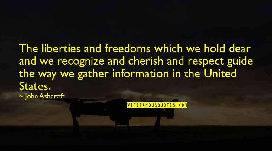 Handang Maghintay Quotes By John Ashcroft: The liberties and freedoms which we hold dear