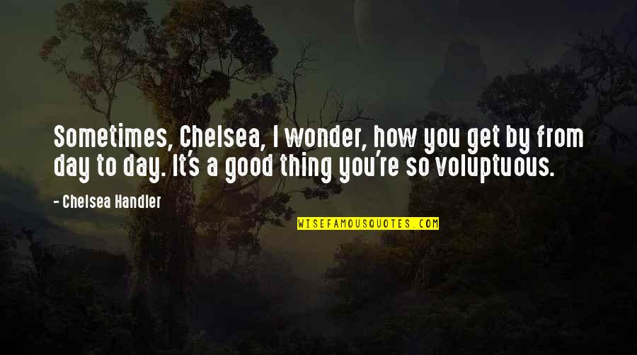 Handler's Quotes By Chelsea Handler: Sometimes, Chelsea, I wonder, how you get by