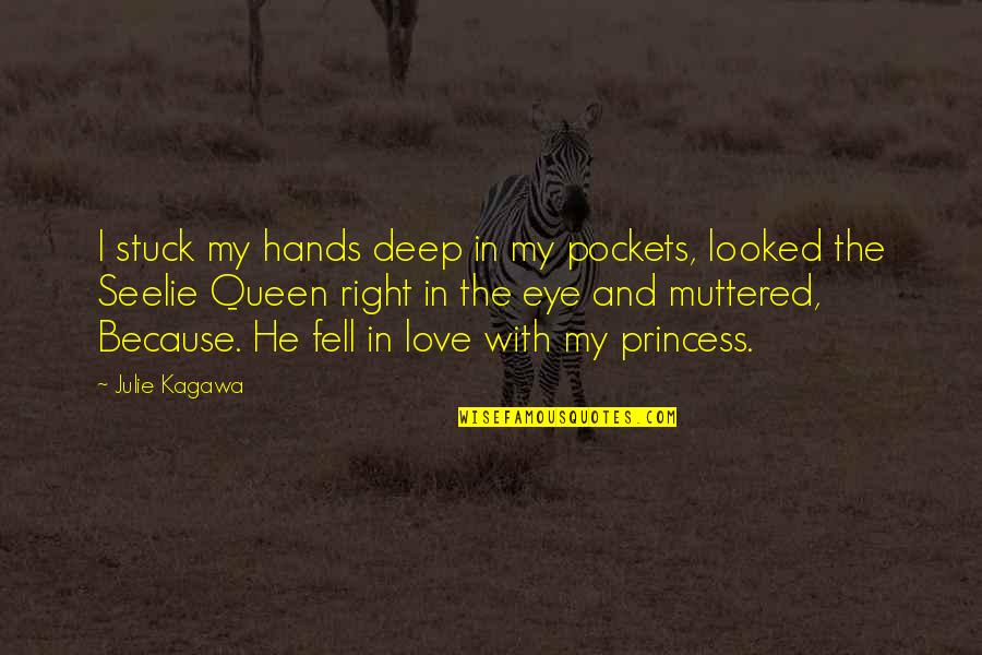 Hands In Hands Love Quotes By Julie Kagawa: I stuck my hands deep in my pockets,