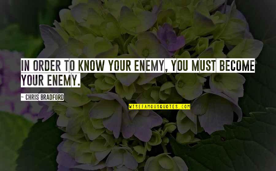 Handspun Quotes By Chris Bradford: In order to know your enemy, you must