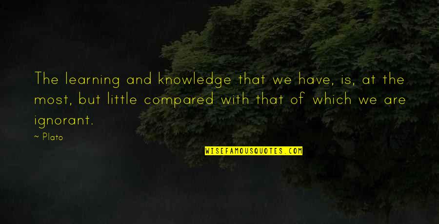 Hanging On To A Relationship Quotes By Plato: The learning and knowledge that we have, is,