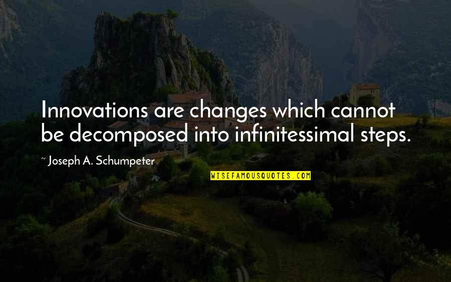 Hannah Of The Bible Quotes By Joseph A. Schumpeter: Innovations are changes which cannot be decomposed into