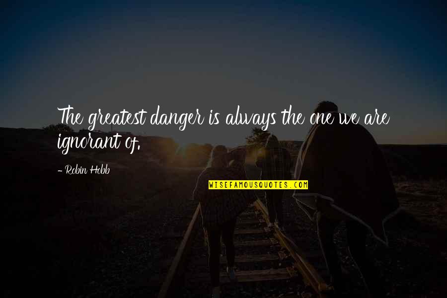 Hansali Sahib Quotes By Robin Hobb: The greatest danger is always the one we