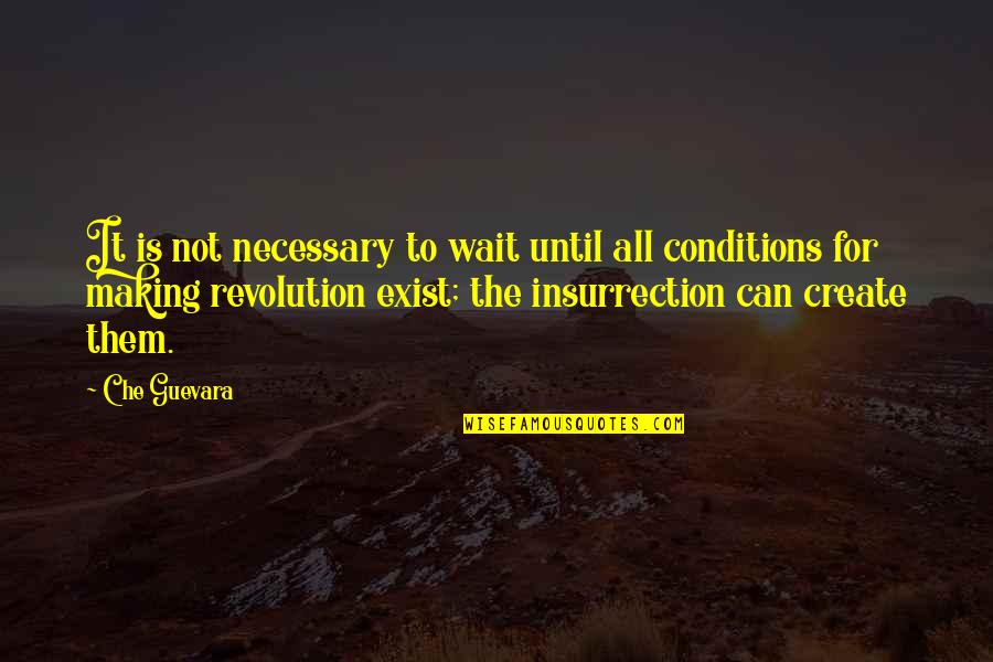 Hanshake Quotes By Che Guevara: It is not necessary to wait until all