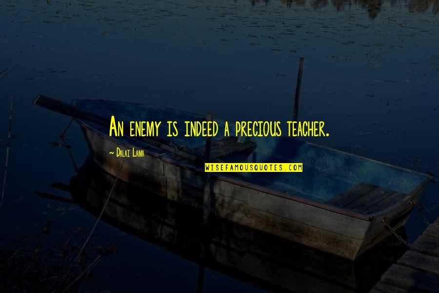 Happ Retirement Quotes By Dalai Lama: An enemy is indeed a precious teacher. Happ Retirement Quotes By Dalai Lama: An enemy is indeed a precious teacher.