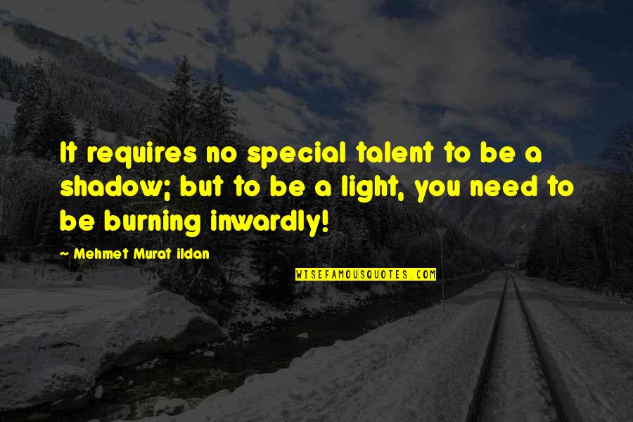 Happily Single Quotes By Mehmet Murat Ildan: It requires no special talent to be a