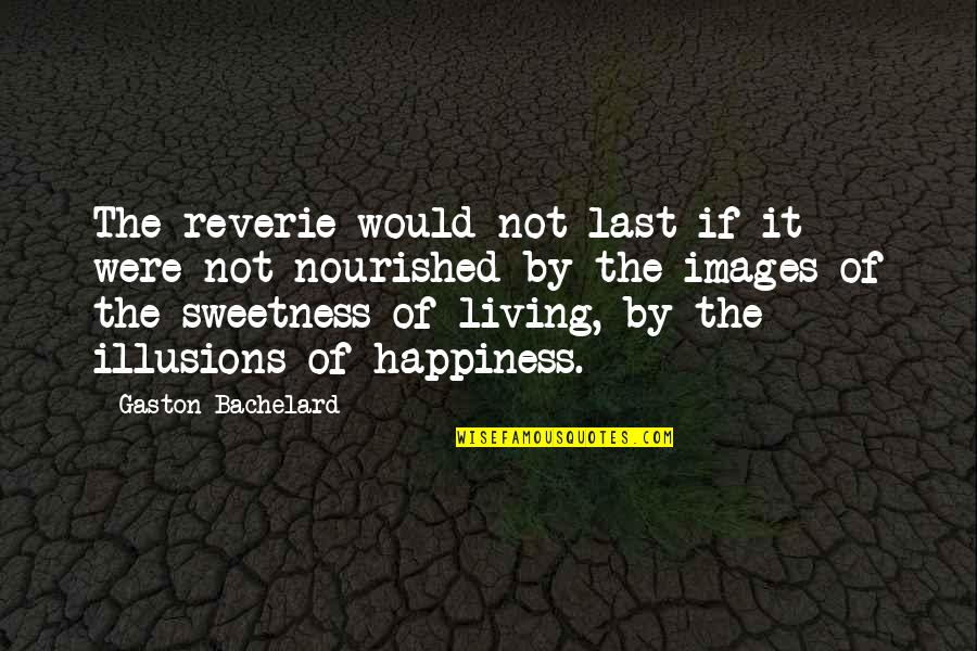 Happiness At Last Quotes By Gaston Bachelard: The reverie would not last if it were