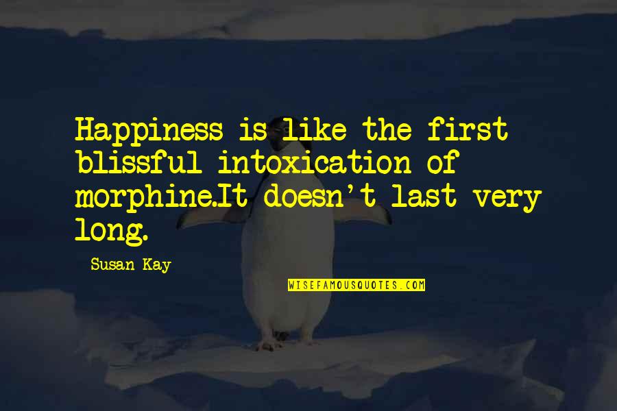 Happiness At Last Quotes By Susan Kay: Happiness is like the first blissful intoxication of