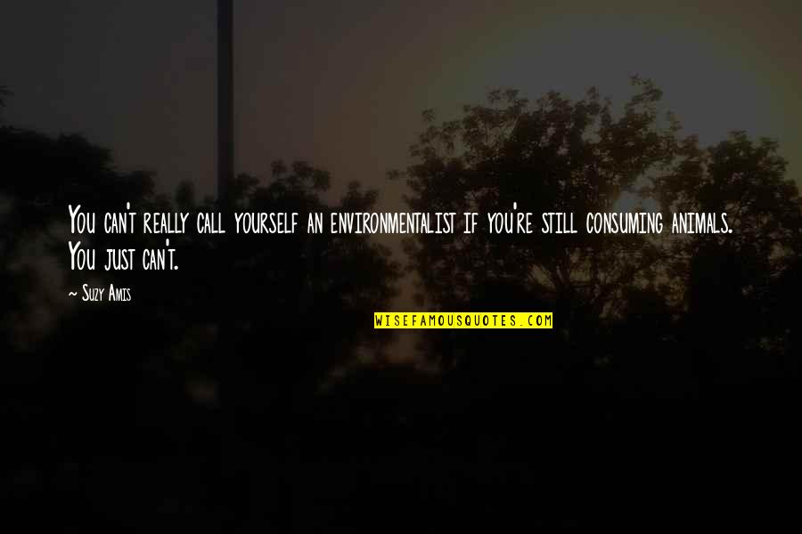 Happiness Delusion Quotes By Suzy Amis: You can't really call yourself an environmentalist if
