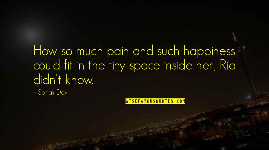 Happiness From Inside Quotes By Sonali Dev: How so much pain and such happiness could