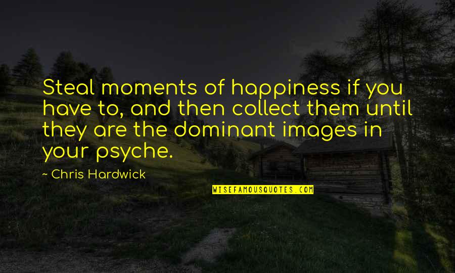 Happiness Images Quotes By Chris Hardwick: Steal moments of happiness if you have to,