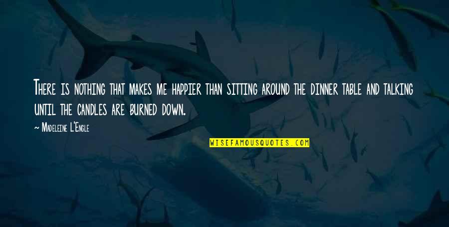 Happiness Is Talking To You Quotes By Madeleine L'Engle: There is nothing that makes me happier than