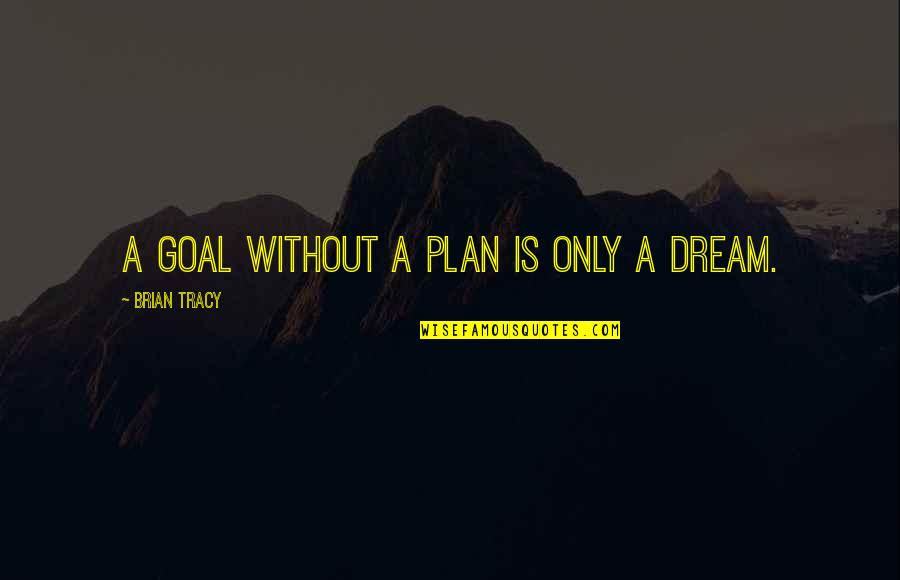 Happiness Project Daily Quotes By Brian Tracy: A goal without a plan is only a
