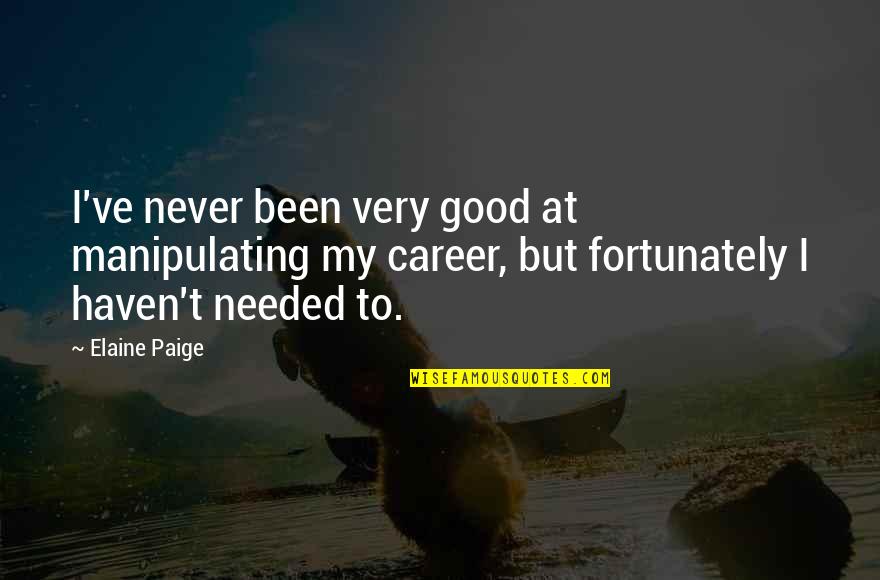 Happy 14 Year Anniversary Quotes By Elaine Paige: I've never been very good at manipulating my Happy 14 Year Anniversary Quotes By Elaine Paige: I've never been very good at manipulating my