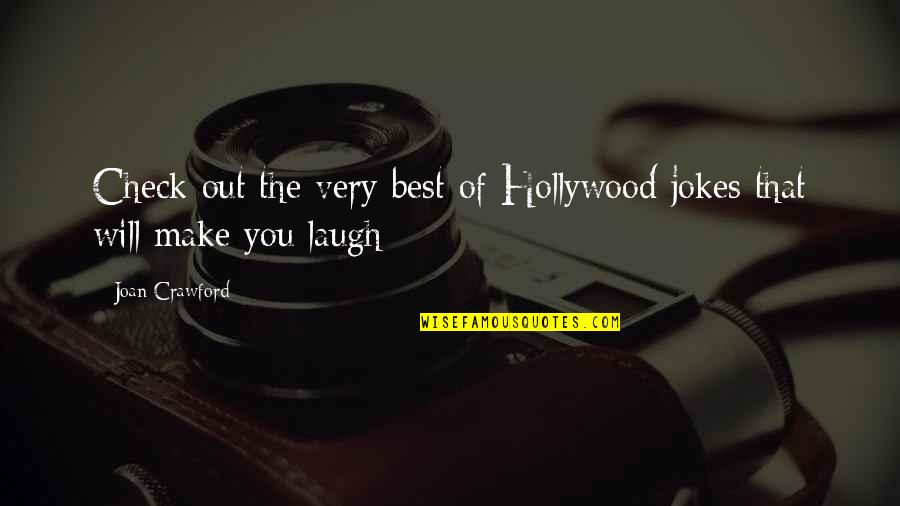 Happy After Talking To You Quotes By Joan Crawford: Check out the very best of Hollywood jokes