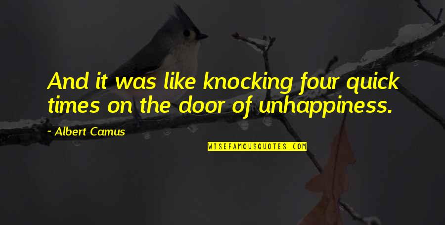 Happy Birthday Aaliyah Quotes By Albert Camus: And it was like knocking four quick times