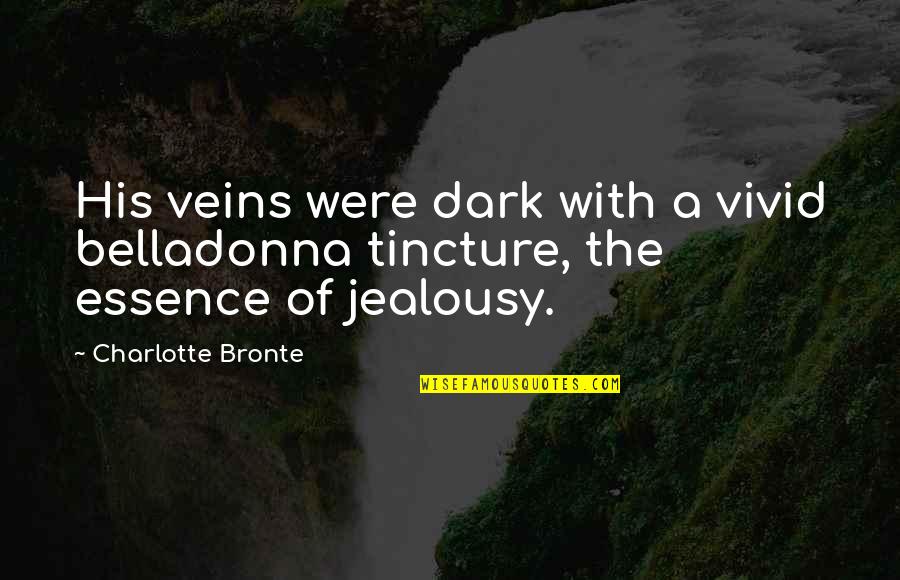 Happy Birthday Boyfriends Quotes By Charlotte Bronte: His veins were dark with a vivid belladonna