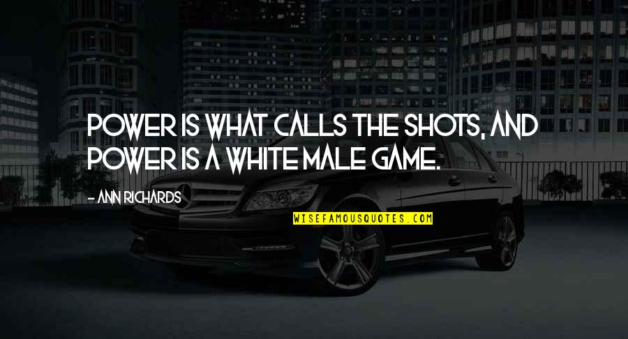 Happy Birthday Meme Quotes By Ann Richards: Power is what calls the shots, and power