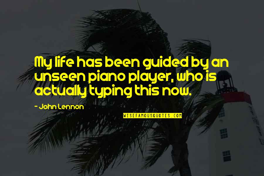 Happy Birthday Twins Quotes By John Lennon: My life has been guided by an unseen