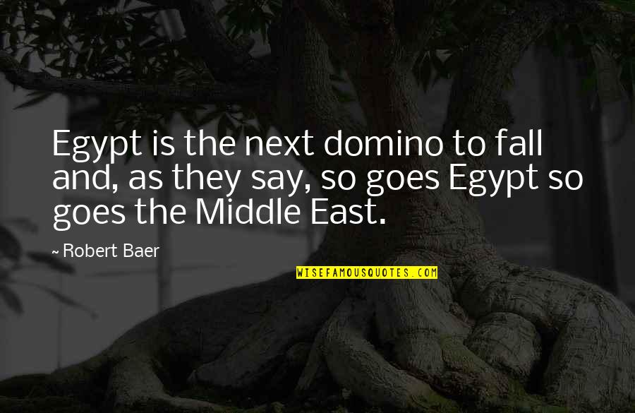 Happy Facebook Quotes By Robert Baer: Egypt is the next domino to fall and, Happy Facebook Quotes By Robert Baer: Egypt is the next domino to fall and,