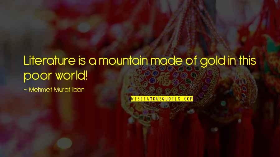 Happy Hour Drinking Quotes By Mehmet Murat Ildan: Literature is a mountain made of gold in