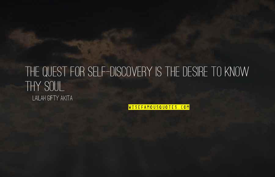 Happy Inspirational Good Morning Quotes By Lailah Gifty Akita: The quest for self-discovery is the desire to