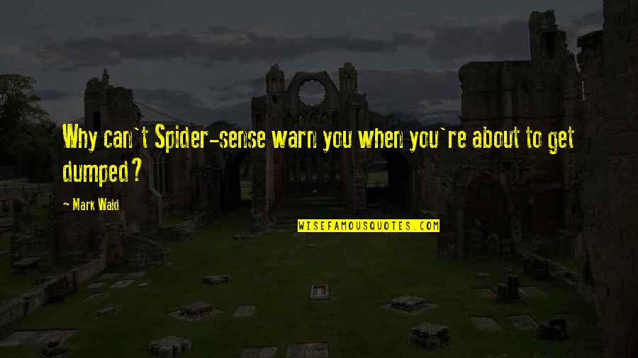 Happy Life Tumblr Quotes By Mark Waid: Why can't Spider-sense warn you when you're about