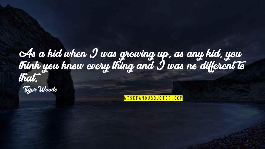 Happy March Quotes By Tiger Woods: As a kid when I was growing up, Happy March Quotes By Tiger Woods: As a kid when I was growing up,
