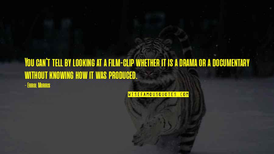 Happy Mood Love Quotes By Errol Morris: You can't tell by looking at a film-clip