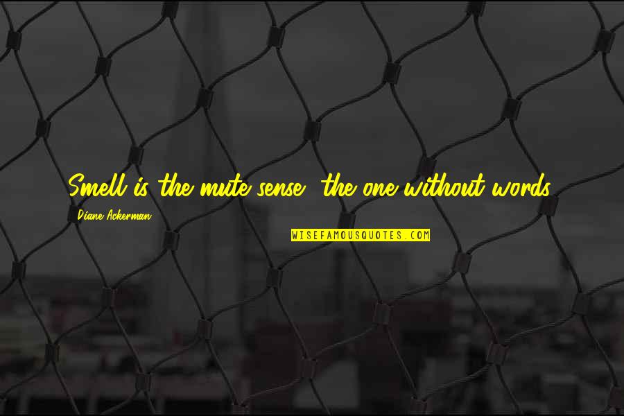 Happy Pregnant Quotes By Diane Ackerman: Smell is the mute sense, the one without Happy Pregnant Quotes By Diane Ackerman: Smell is the mute sense, the one without