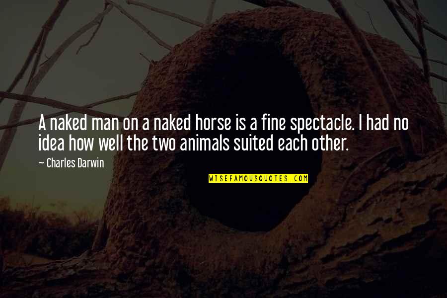 Happy Raksha Bandhan Images With Quotes By Charles Darwin: A naked man on a naked horse is