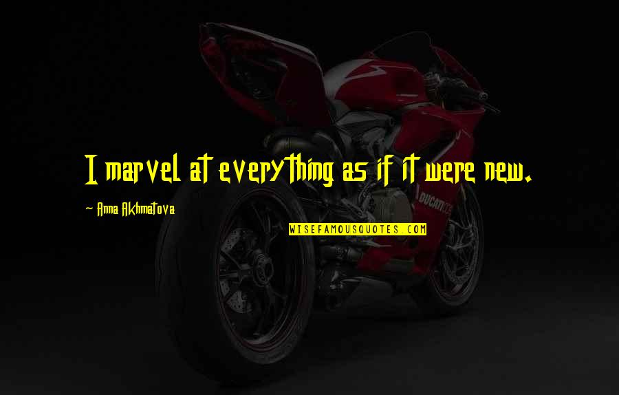 Happy Retired Life Quotes By Anna Akhmatova: I marvel at everything as if it were