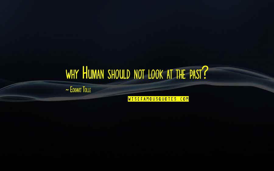 Happy To Be Lonely Quotes By Eckhart Tolle: why Human should not look at the past?