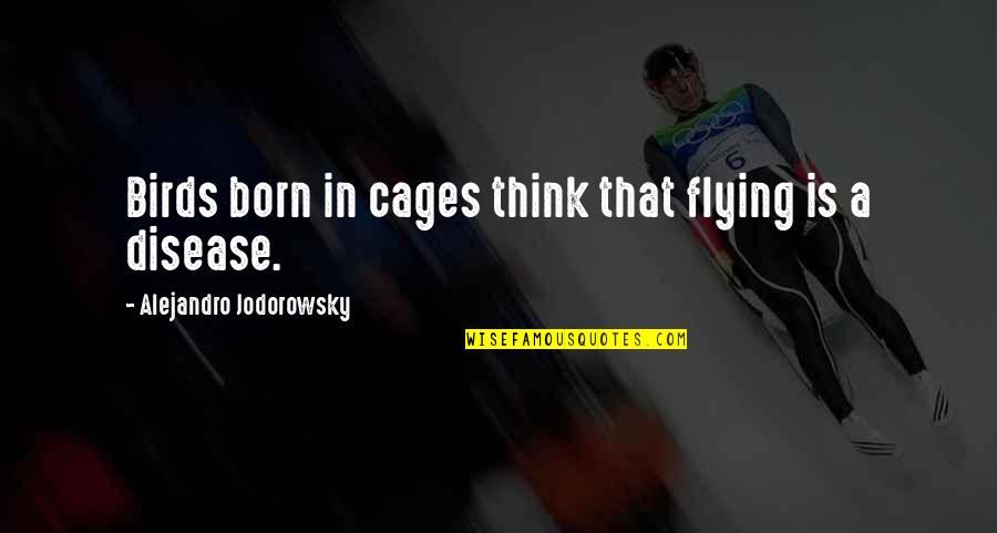 Happy Tweets Quotes By Alejandro Jodorowsky: Birds born in cages think that flying is