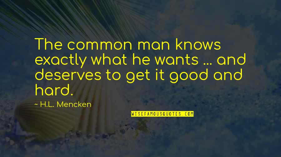 Happy Youth Day 2021 Quotes By H.L. Mencken: The common man knows exactly what he wants