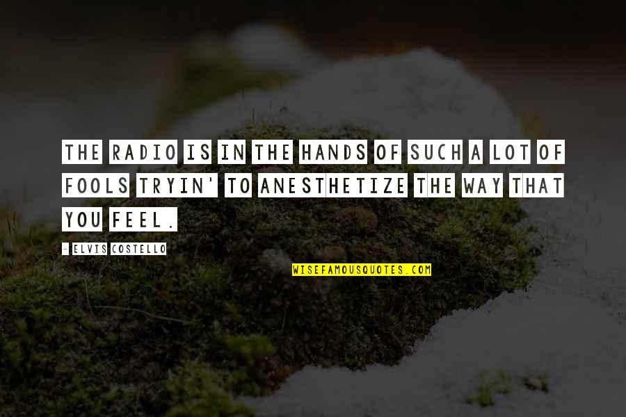 Haq Aur Batil Quotes By Elvis Costello: The radio is in the hands of such