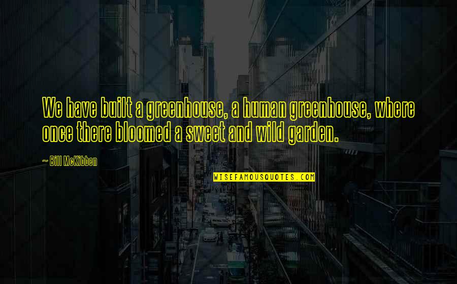 Haramein Resonance Quotes By Bill McKibben: We have built a greenhouse, a human greenhouse, Haramein Resonance Quotes By Bill McKibben: We have built a greenhouse, a human greenhouse,