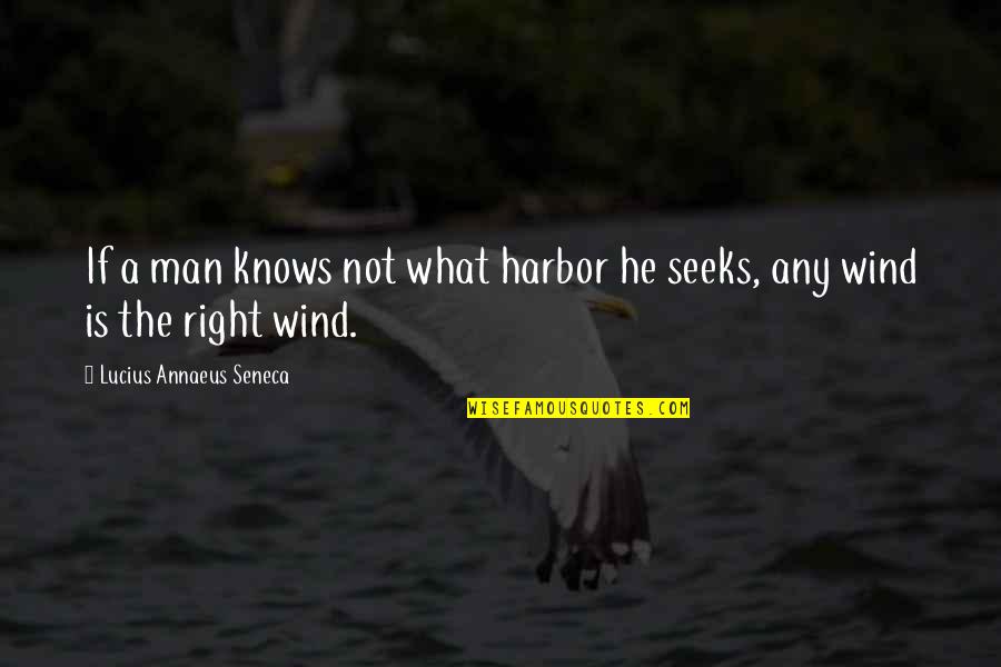 Harbor Quotes By Lucius Annaeus Seneca: If a man knows not what harbor he