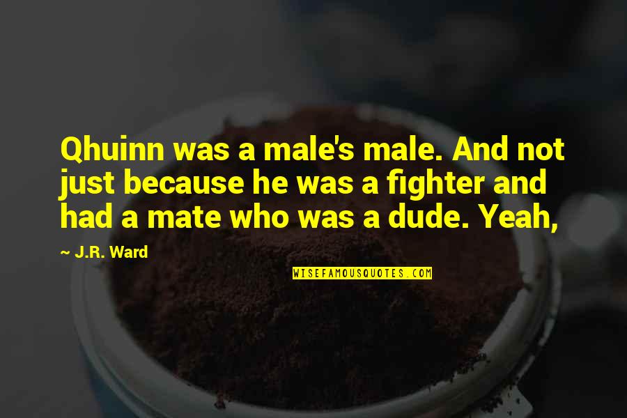 Harc Quotes By J.R. Ward: Qhuinn was a male's male. And not just Harc Quotes By J.R. Ward: Qhuinn was a male's male. And not just