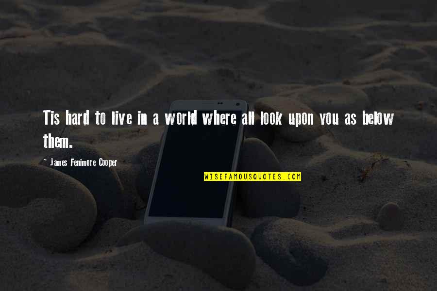 Hard But Worth Quotes By James Fenimore Cooper: Tis hard to live in a world where